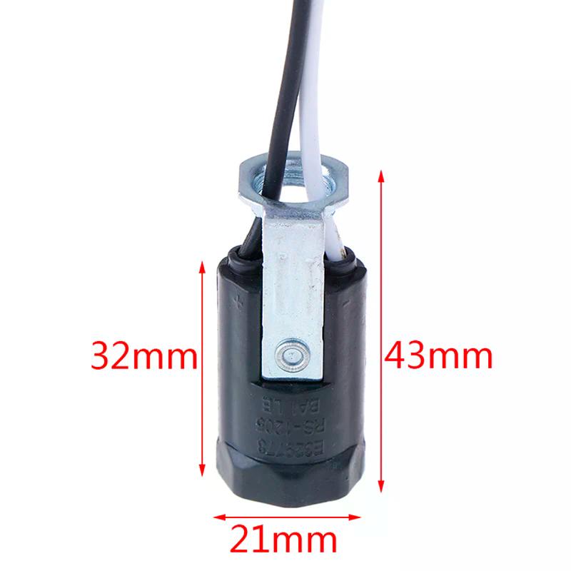 5 Pezzi Base per Candela Lampada E12 Portalampada USA Prese Luci Senza Interruttore Con Cavo da 15CM