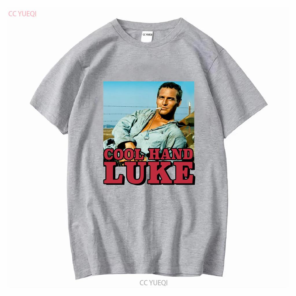 Cool Hand Luke Vintage Klassisches T-Shirt lang- oder kurzärmlig Vintage gewaschene Grafik Bequem Homme Weich Unisex Lässig