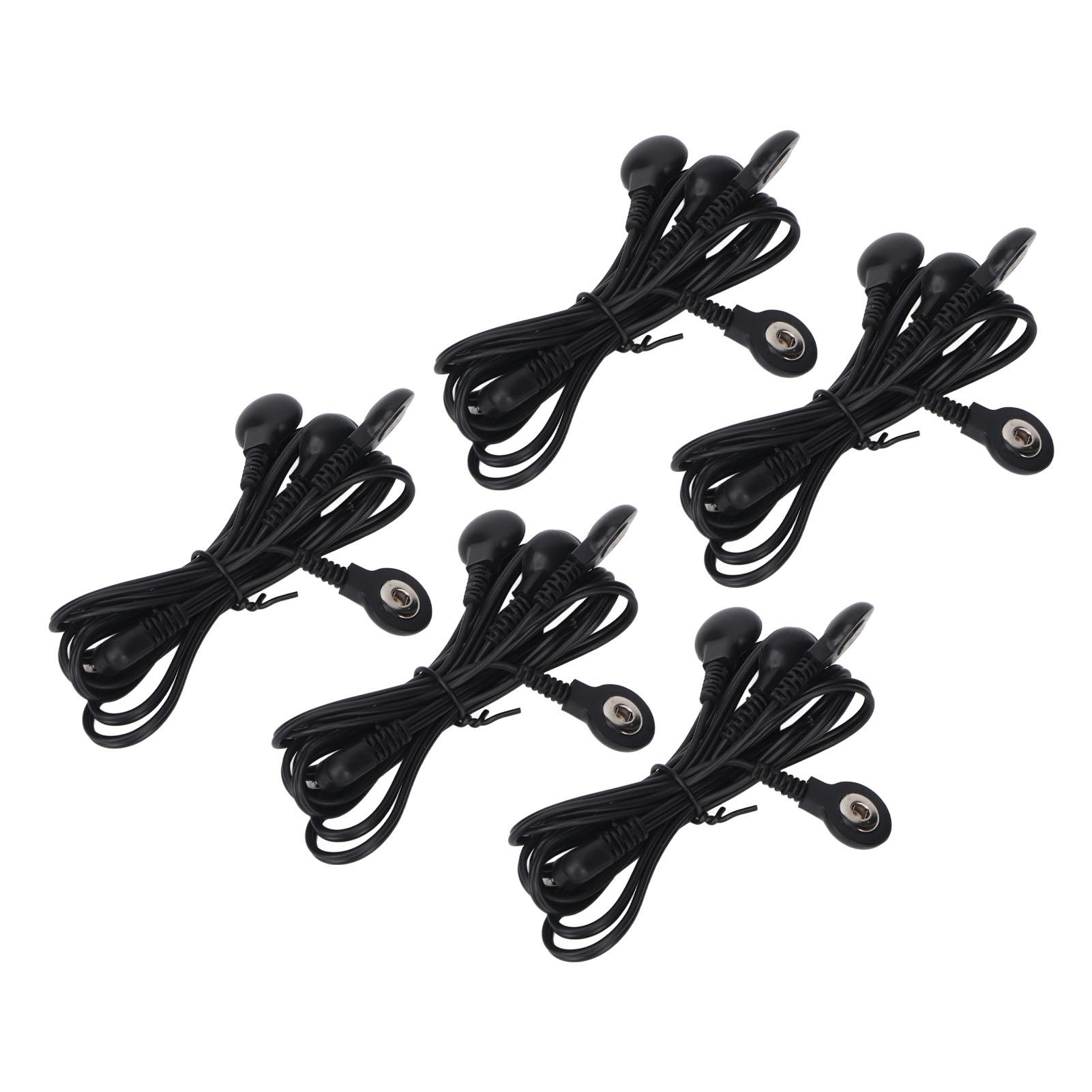 

5 шт. блок електродів свинцевий дріт 4 Snap роз єм 2,5 мм штекер мідні заміна електродних проводів для