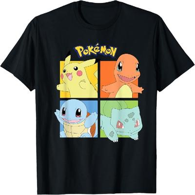 Pokémon - Pikachu Charmander Squirtle Bulbasaur Region Kanto Koszulka