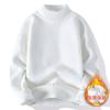 Men S Half Turtleneck Fleece Thick Knitted Pullover Sweater Winter