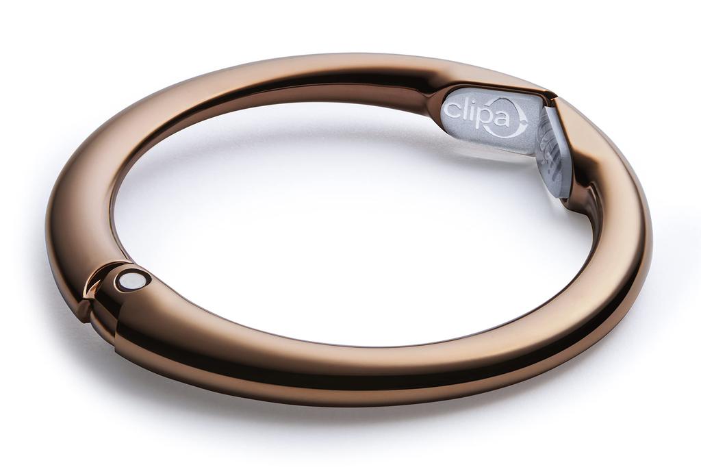 Clipa 2 Purse Hanger, Polished CopperRose Gold, 2016 [Used], Bronze