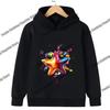 Pink Star Print Children's Hoodie for Boys and Girls - Long-Sleeved and Warm