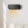 Electric Wall Heater 1000W/2000W Stove with LED Display and Remote Control 45x18.6x11.5 Cm Black