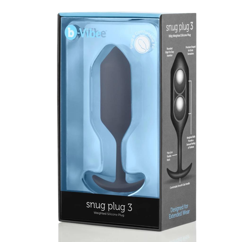 Anal Plug - B-Vibe Snug Plug 3 Black