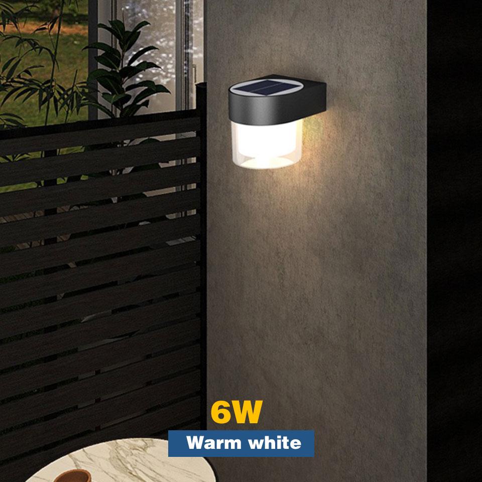 Solar LED Lights Wall Lights Outdoor Lighting Sunlight Powered Lighting Waterproof Garden Lights For Porch Garden Backyard Patio