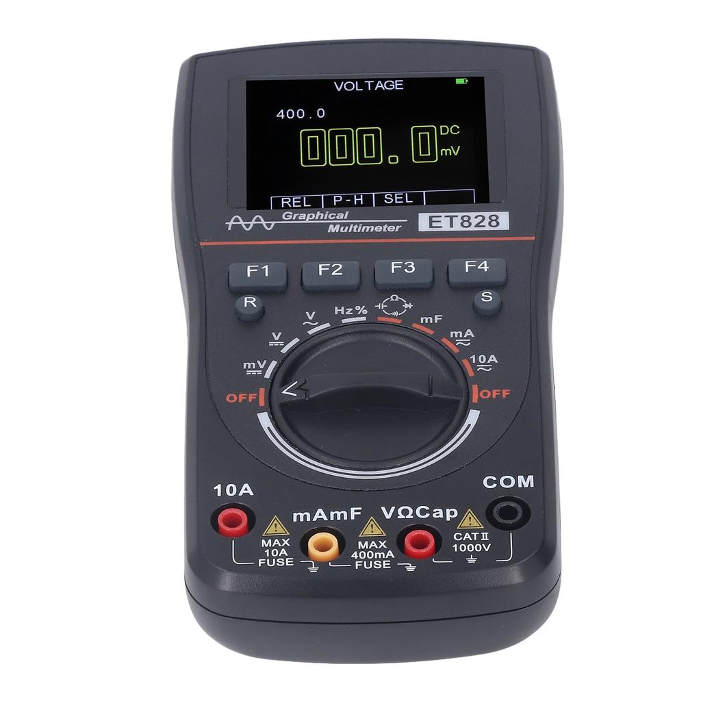 2 in 1 Oscilloscope Multimeter 1MHz 2.5Msps Sampling DC AC Current Voltage Diode Test Multimeter