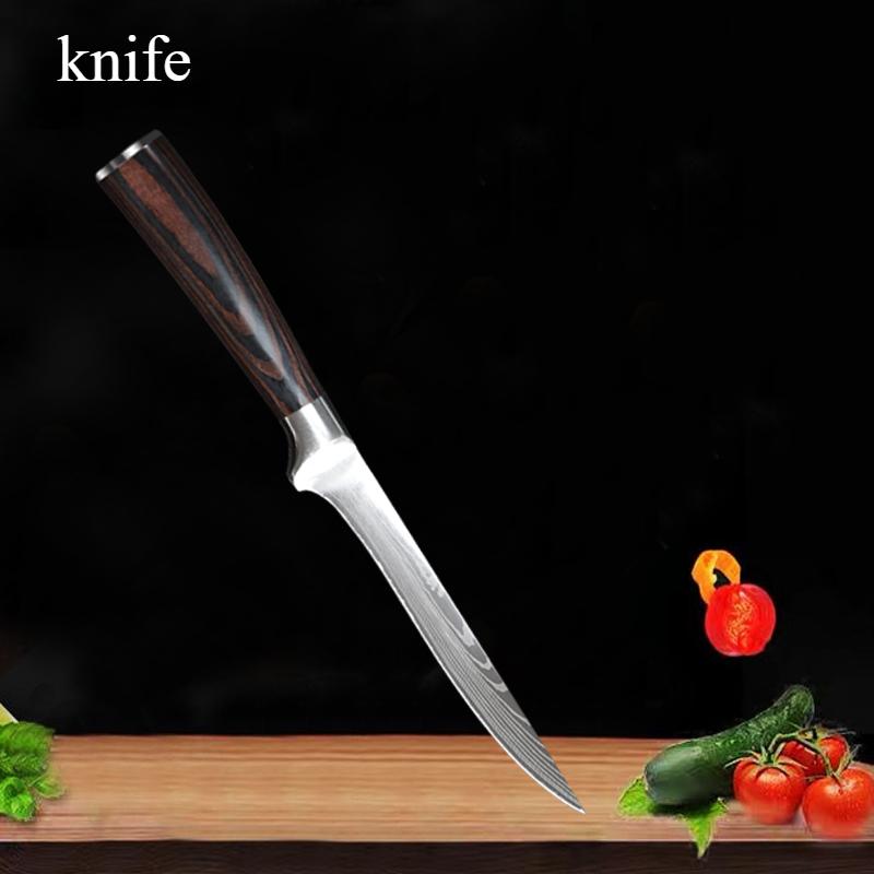 6 "boning Knife Damascus Laser Grain Chef's Knife Handy Home Stainless Steel Knife Kitchen Cutting Knife Peeling Knife Fruit Knife