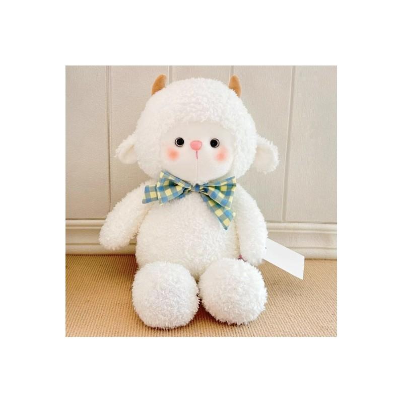Cute Cartoon Rabbit Fox Sheep Plush Dolls For Kids Super Soft Short Pile For Birthdays And Gifts