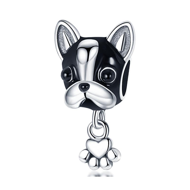925 Silver Color Mushroom Owl Cat Bone Animal Charms Beads Fit Pandach 925 Original Bracelets Fine DIY Birthday Jewelry Gifts
