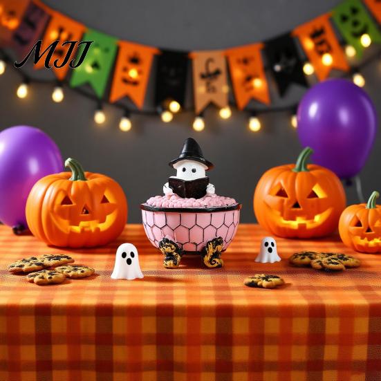 Comforting Halloween Decoration Light Ghost Bubble Bath Reading Book Night Quaint Lamp Handmade LED Table for Bedroom Study Room Bathroom Decor