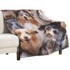 Australian Shepherds Throw Blanket Soft Plush Blanket As Housewarming Gift