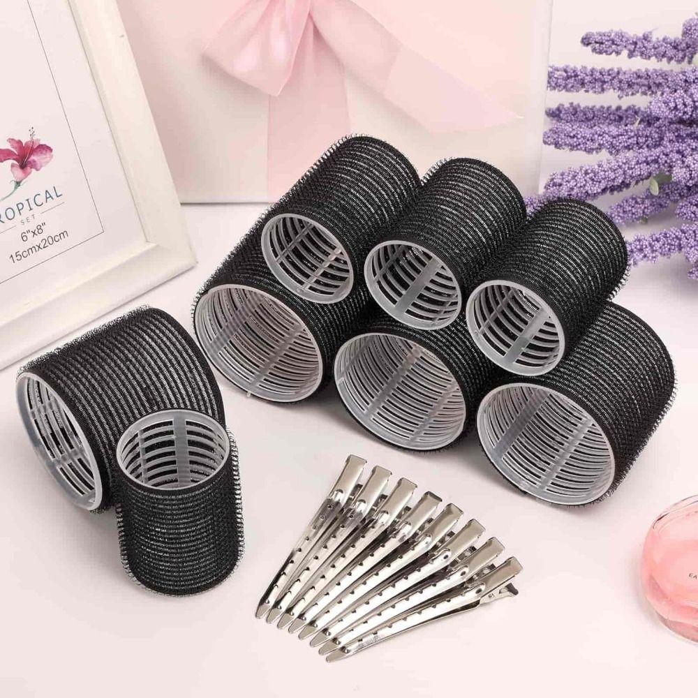 50Pcs 4 Sizes Rollers Self-Grip Hair Rollers Set DIY Lightweight Curly Hair Roller Hair Partition Clip Reusable