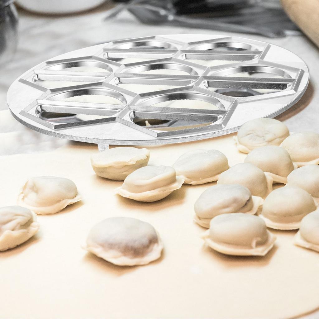 Stampo Attrezzo Produttore 14 Fori Lega di Alluminio Pelmeni Attrezzo Metallico Stampo per Fare Stampini Ravioli Cucina