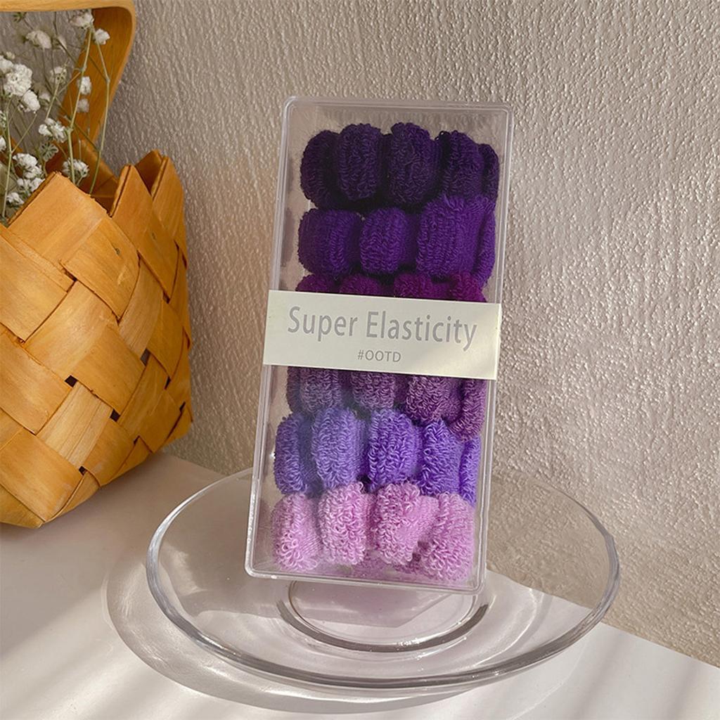 Seamless Hair Ties Elastic Headbands Made with Polyester and Spandex for All Hair Types Gentle on Hair No Breakage