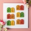 Rose Carnation Soft Pottery Polymer Clay Cutter Earrings Mold Vintage Leaf Ornaments Clay Mould Cut Embossing Making Tool