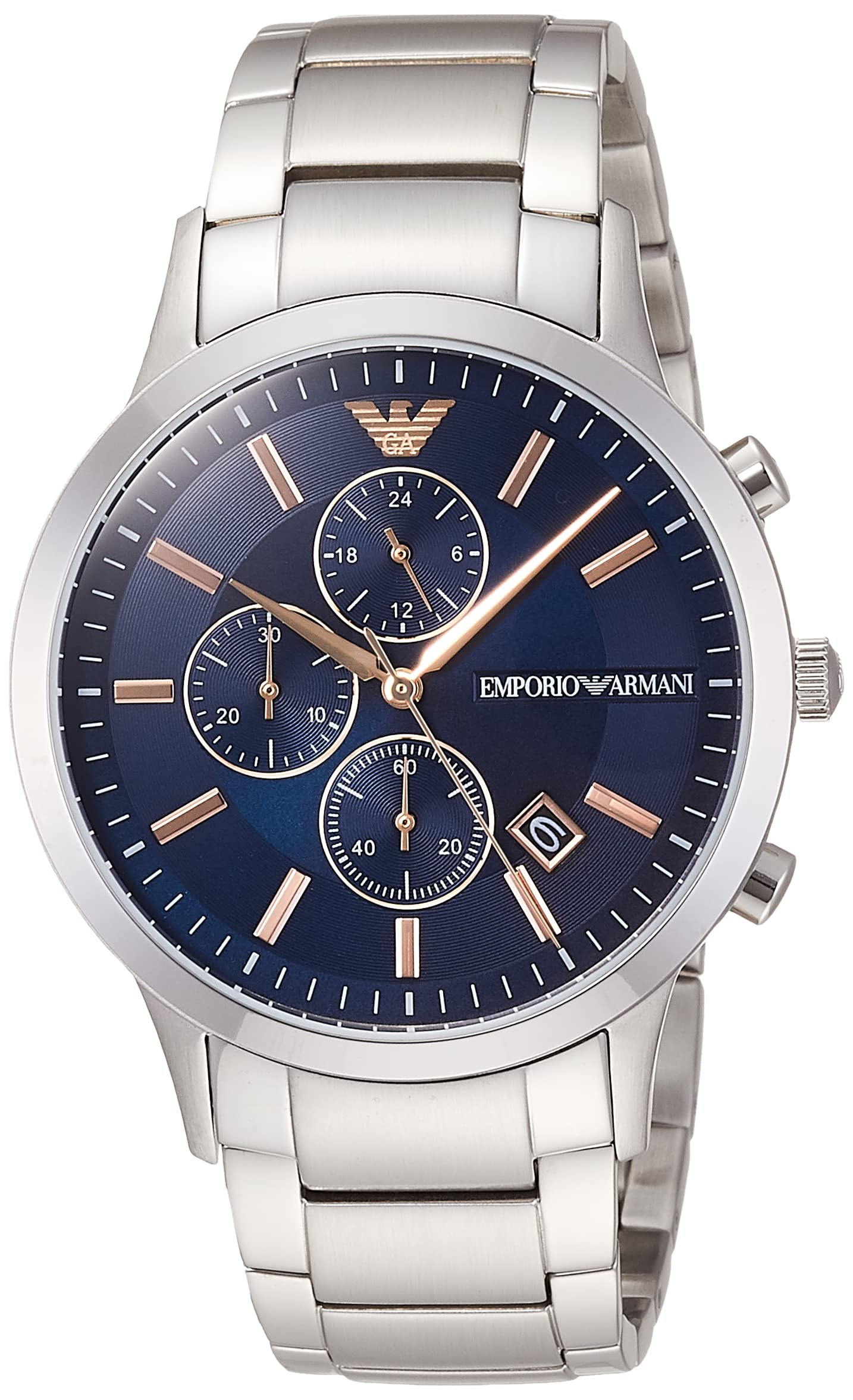 

Emporio Armani RENATO AR11458 Серебряные часы Мужские