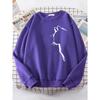 Simple Strokes of Cat Pet Print Hoody Womens Shoulder Drop All-match Hoodies Simple S-XXL Hoodie Street Quality Clothing Female