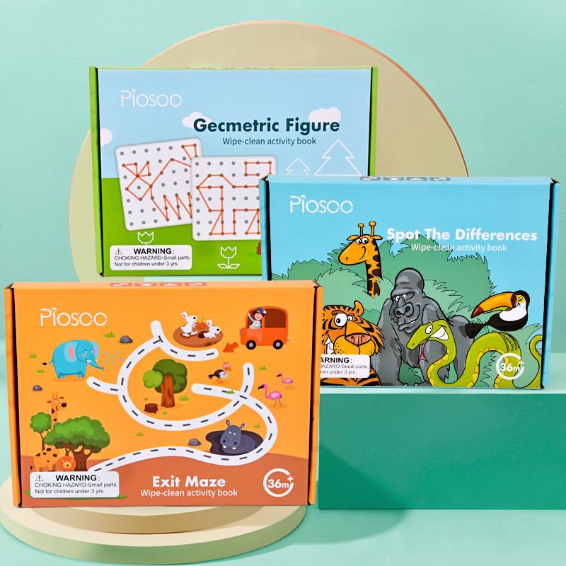 Wooden Control Pen Toy For Toddler Brain Development With Reusable Drawing Features