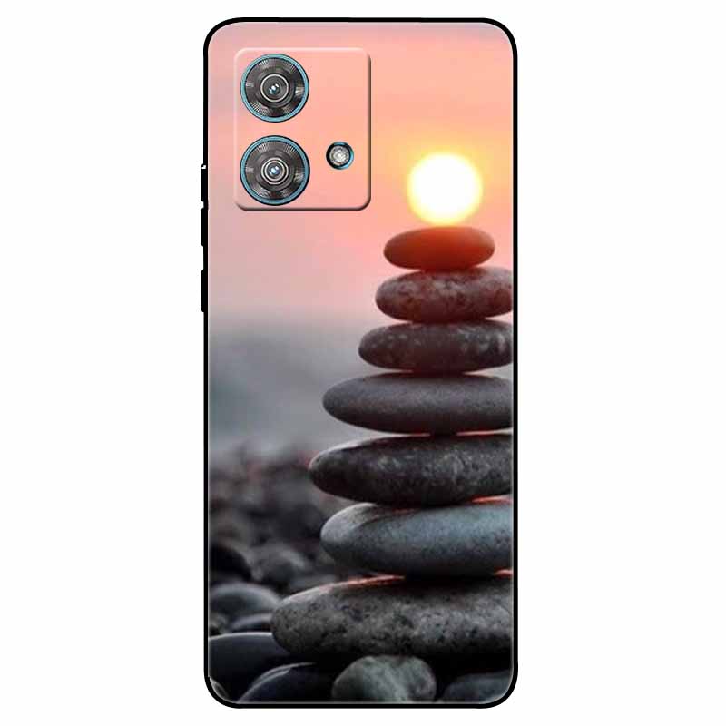 Skirta Moto G84 5G dėklas Silikoninis Minkštas Spausdintas Katės Drugelio Telefono Dangtelis Motorola MOTO G84 TPU Dangtelis MotoG84 G 84 Madingas Maišelis