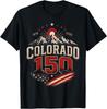 Colorado 150 Years Anniversary 150th USA Flag Vintage T-Shirt