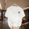 100% Pure Cotton Summer New Men's Short Sleeved T-shirt Top, Loose and Trendy T-shirt
