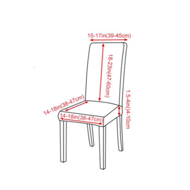 Solid Color Elastic Chair and Stool Cover for Hotel, Restaurant, or Home Dining Chairs