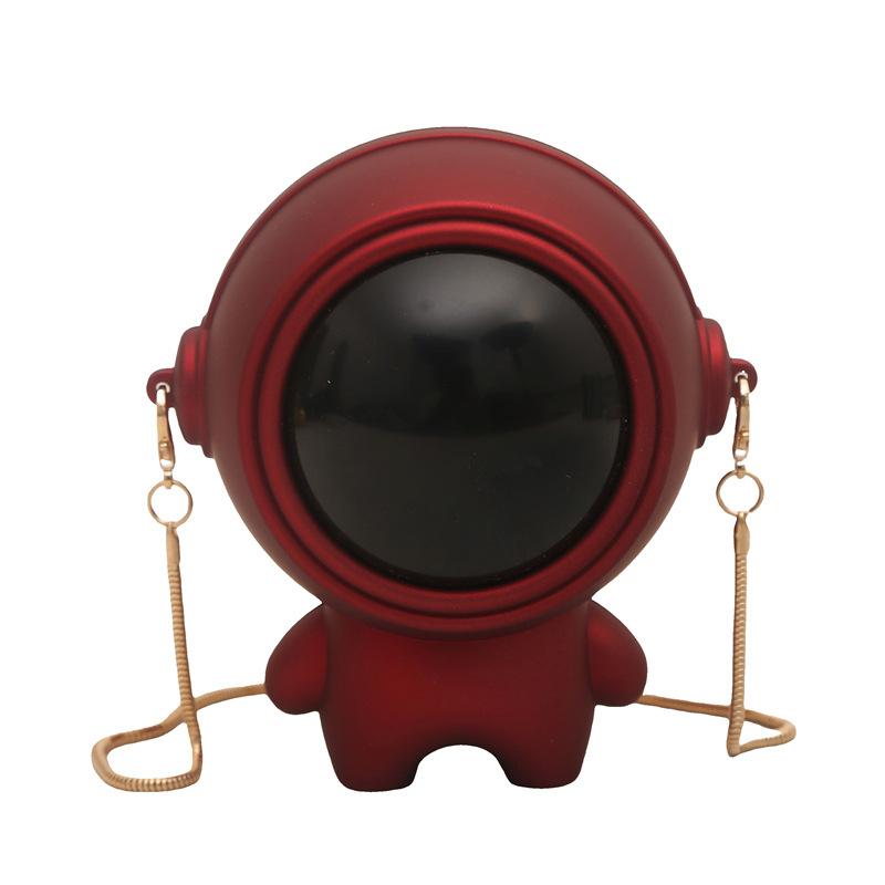 Personality Funny Astronaut Bag 2025 New Fashion Box Bag Women's Versatile Candy Color Messenger Small Round Bag