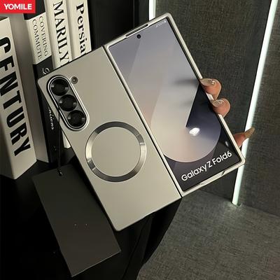 Pentru Magsafe Carcasă Magnetică Mată cu Placare Metalică pentru Samsung Z Fold 7 6 5 4 3 ZFlip 7 6 5 4 3 Încărcare Wireless Subțire Capac PC