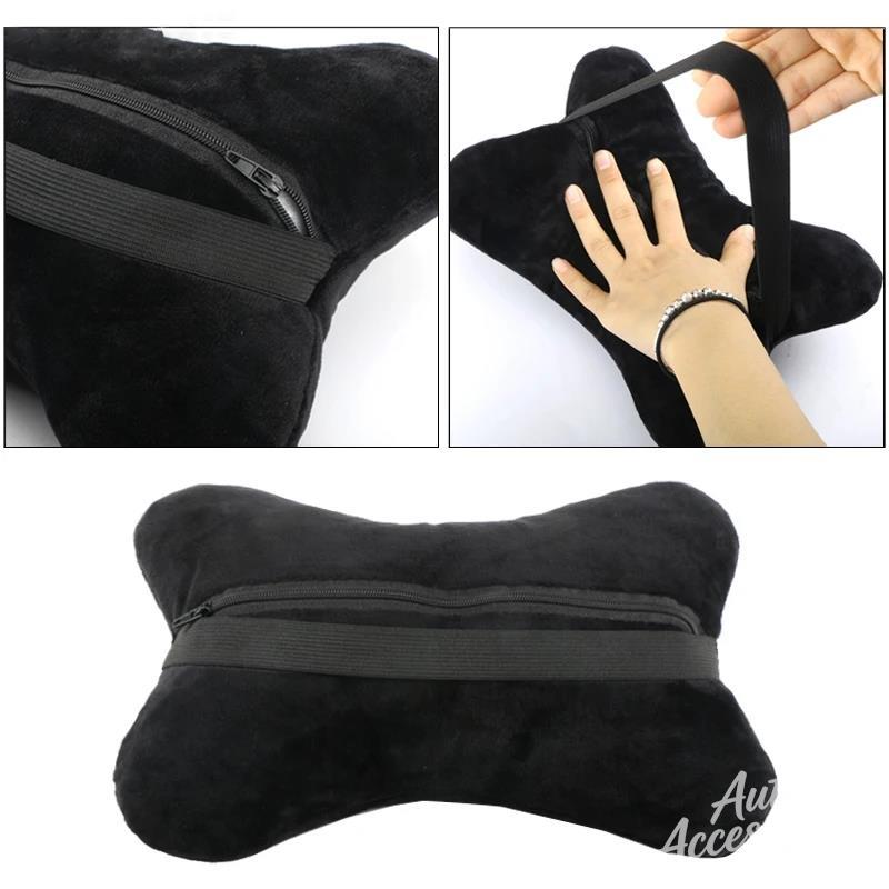 DZBW6 Car Headrest Rest Neck Pillow Cushion Seat Belt Shoulder Pads For BMW X1 X2 X3 X4 X5 X6 1 2 3 4 5 Sereis F30 F34 E90 G20 sticker