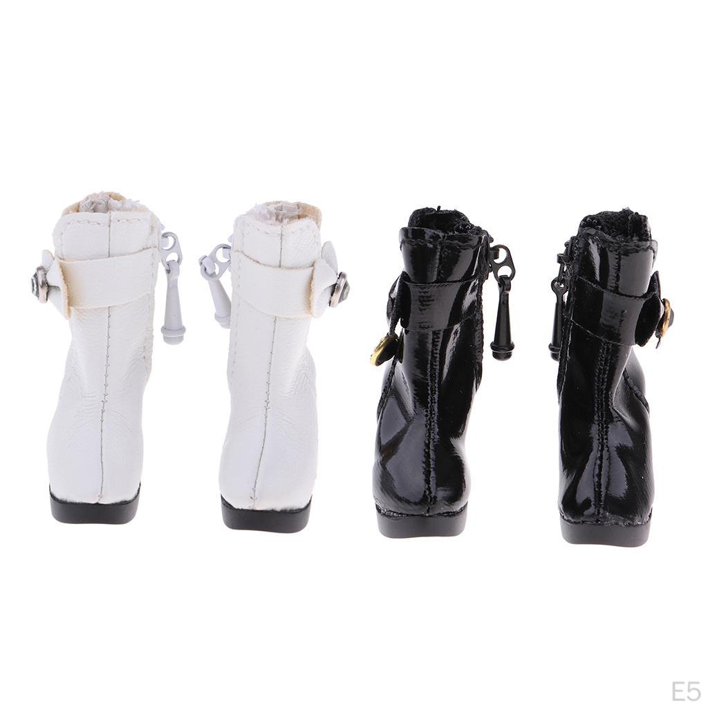 1/6 Ankle Boot Bowknot Shoes Artificial Leather For 12'' Action Figures Body