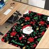 Custom Name Christmas Santa Claus Printed Carpet, for Office Chair Living Room Bedroom Kitchen Room Decor Gifts.