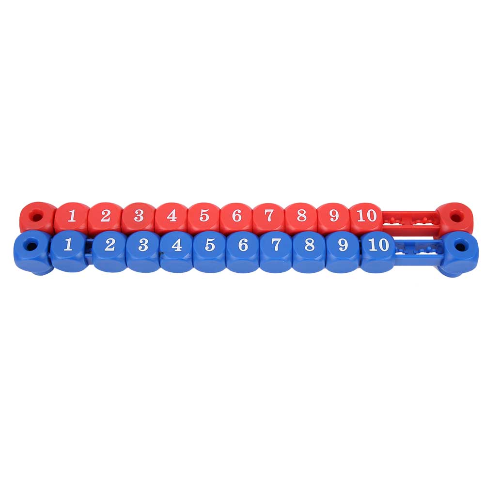 2 Pcs Blue Red Mini Multi Function Table Soccer Foosball Game Billiard Scoring Unit Scoreboard
