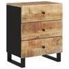 Nightstand 50 x 33 x 62 cm Solid Mango Wood & Engineered Wood