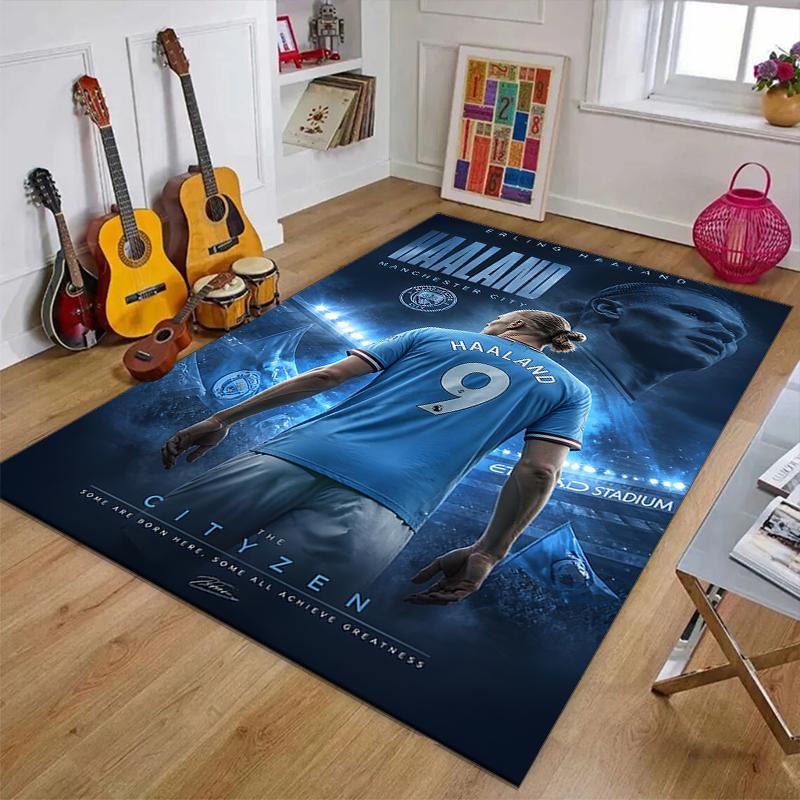 1pc Haaland1 Design Printed Area Rug Carpet for Bedroom Living Room Home Decor Rugs Mat Non Slip Mat Rug for Bedside