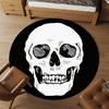 1pc Skull Bone Round Chair Mat Office Area Rug - Non-Slip, Floor Mat for Office, Bedroom, Ideal Home Decor Gift P0105066