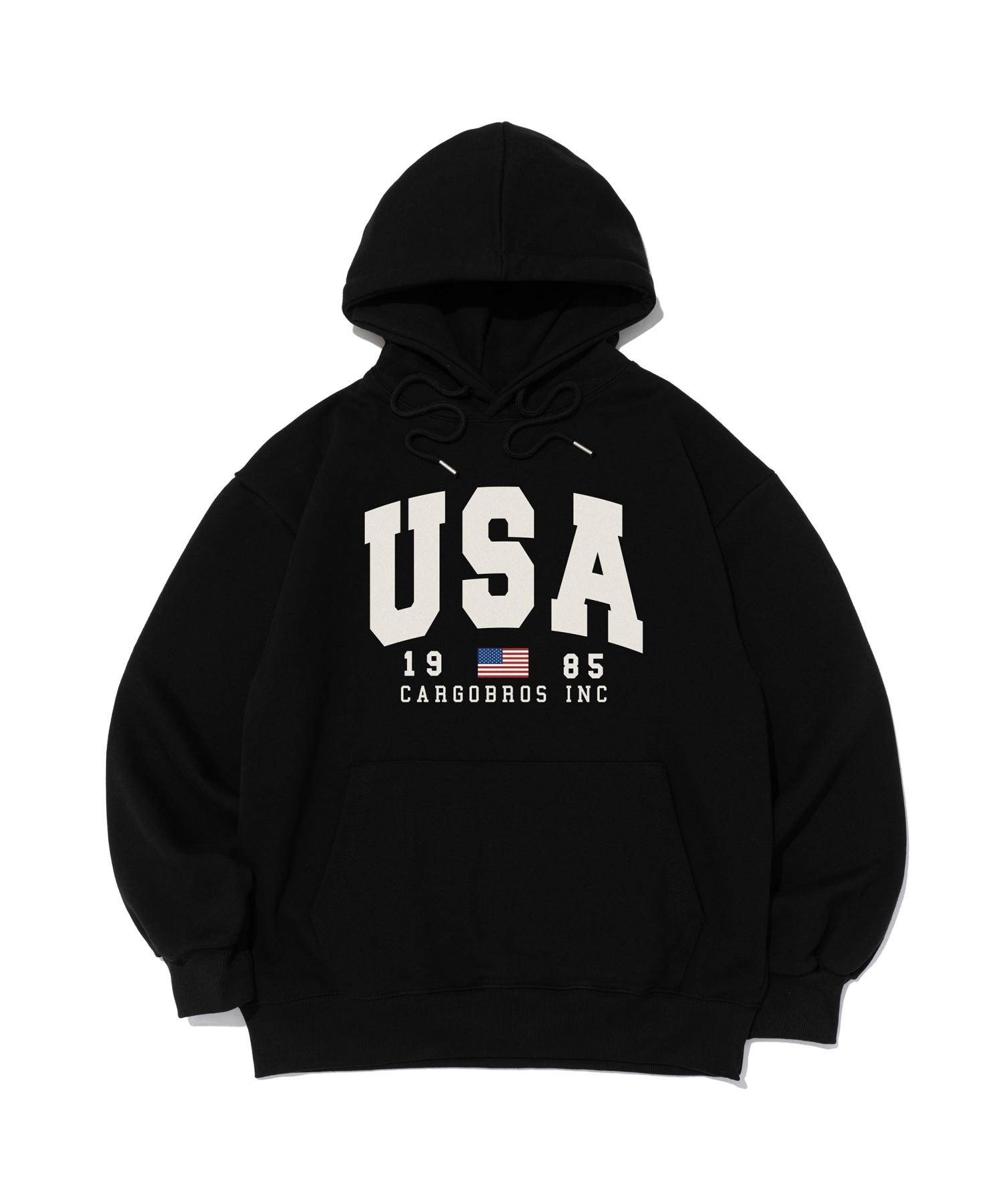 Cargo Bros For Woman American Logo Hoodie (Black) S