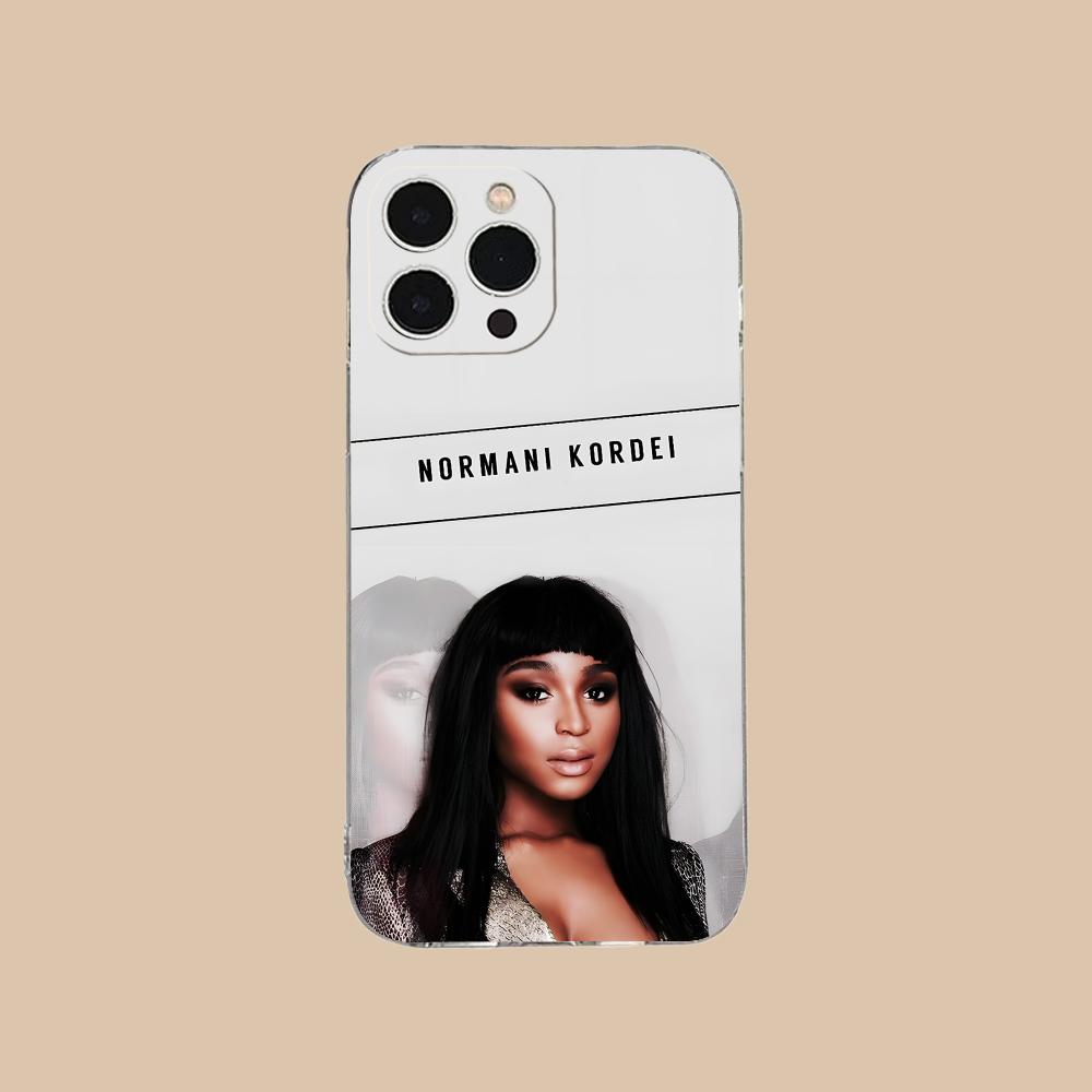 Normani Kordei Clear TPU Mobile Case for iPhone 17 16 15 14 13 12 11 X XR XS Air Pro Max Plus Mini Colorful Cover