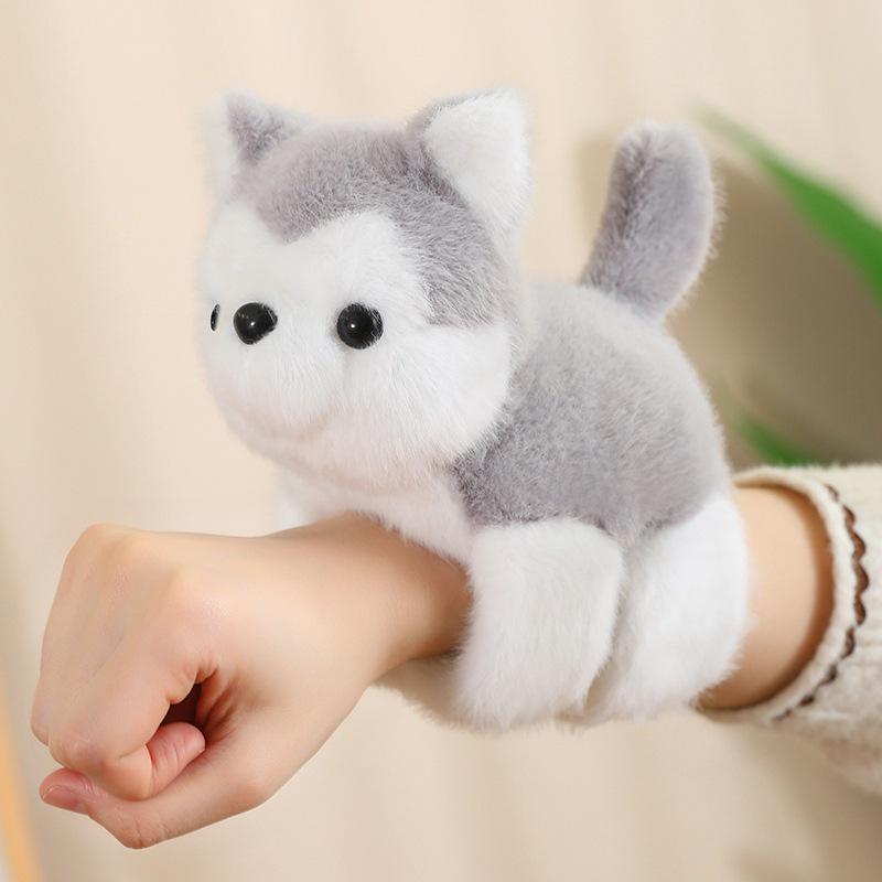 Cute Raccoon Fox Pop Ring Plush Toy Bracelet for Girls