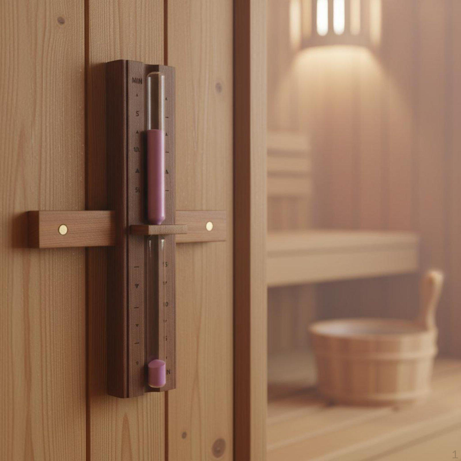 Sauna Sanduhr Hitzebeständige Sanduhr Holz Kiefer Cedar