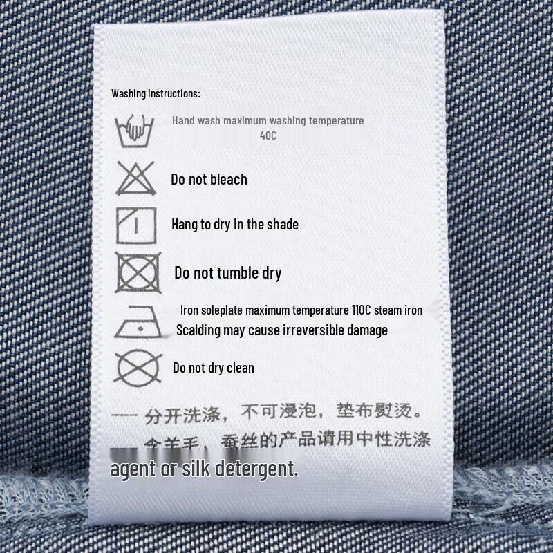 HAZZYS Women's PHIZ Series Short-Sleeve Loose Denim Shirt