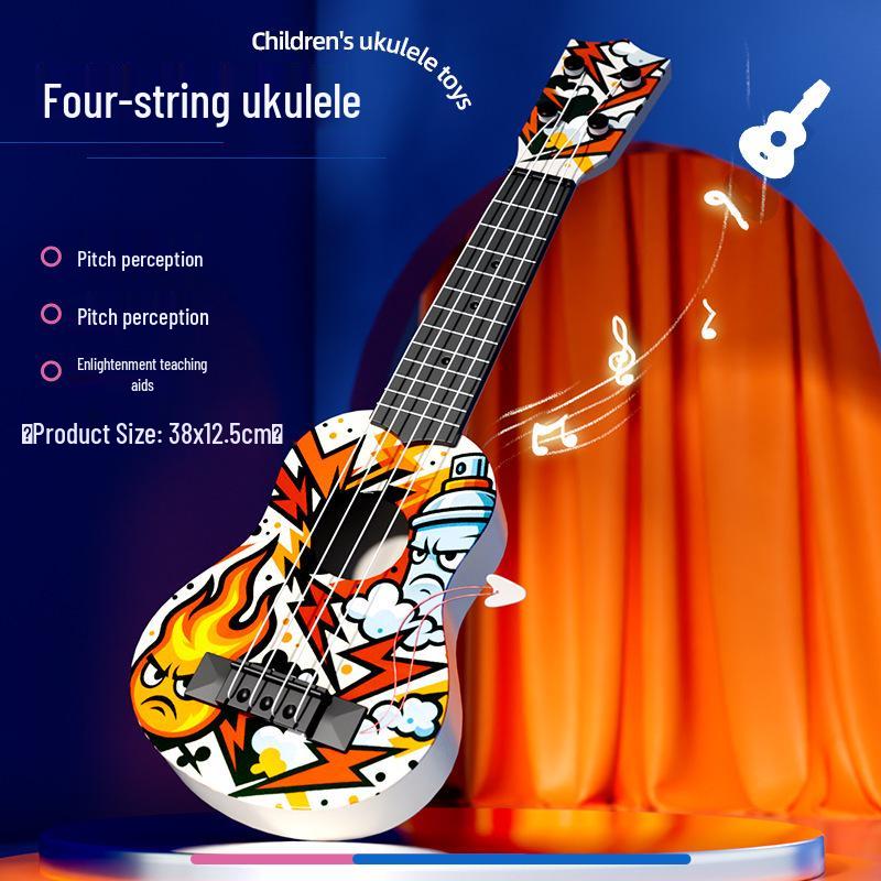 Realistic Guitar Playable Ukulele Toy for Children's Musical Education