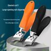 High-Grade Anti-Splash Angled Nail Clippers Set - Large Opening, Three-Piece for Grooved Nails