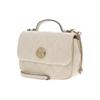 Tory Burch TB-Willa Solid Color Diamond Quilted Flap Chain Shoulder Crossbody Bag Women Handbags Cheese-White 153399-724