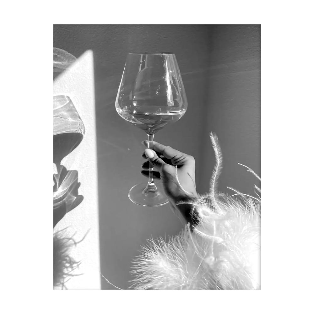 Modern Luxury Fashion Black White Art Heels Champagne Feminist Retro Poster Canvas Paintings Wall Art Pictures Home Decor