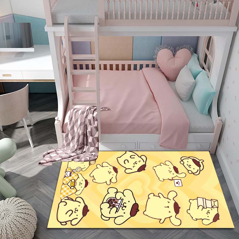 3D Printing Pom Pom Purin Home Cartoon Dog Carpet for Living Room, Bedroom, Home Sofa Decoration, Children's Playground Non Slip