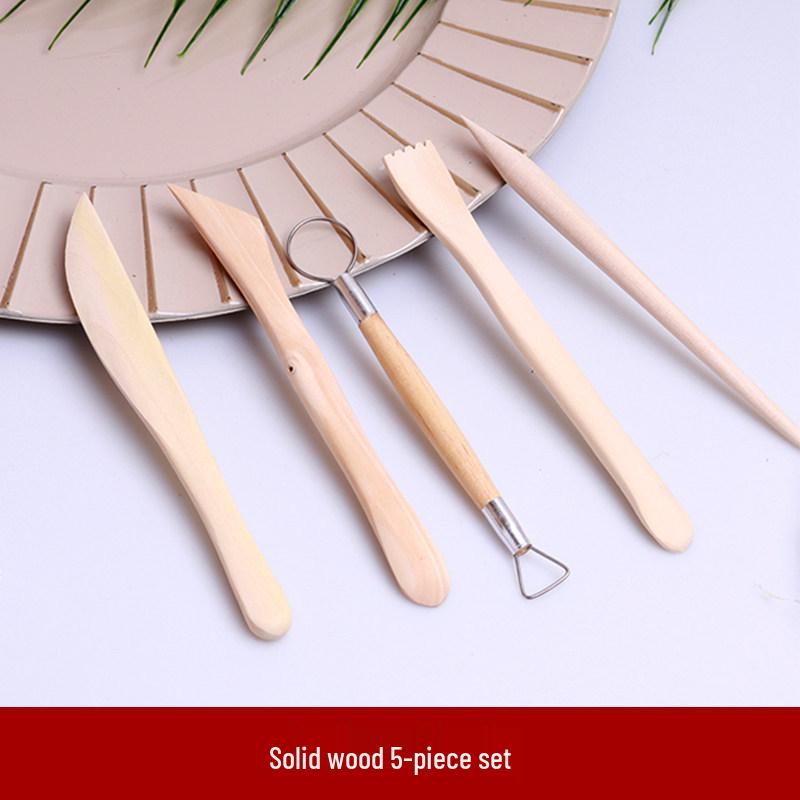 Handmade Clay and Polymer Sculpting Tool Set: Carving Knives and DIY Figure Materials