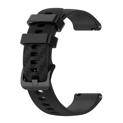 ¡caliente! Correa de Silicona para Reloj de 20 mm Color Sólido Patrón de Fibra de Carbono Correa Suave Compatible Para Omega Smart