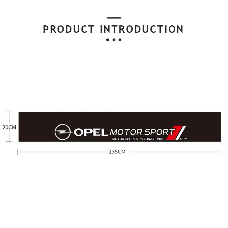 Car Front Rear Windshield Decal Sticker Decoration For Opel Corsa Astra Insignia Vectra Zafira Meriva Mokka Grandland Vivaro