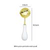 Double-Headed Wax Seal Spoon with Gold & Rose Gold Handles – Wax Melting Accessory for Sealing Stamp.